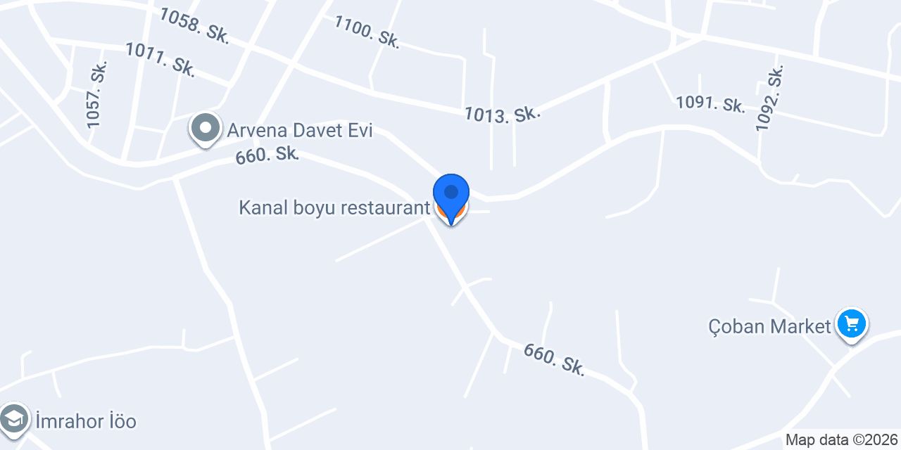 Kanal boyu restaurant konumu