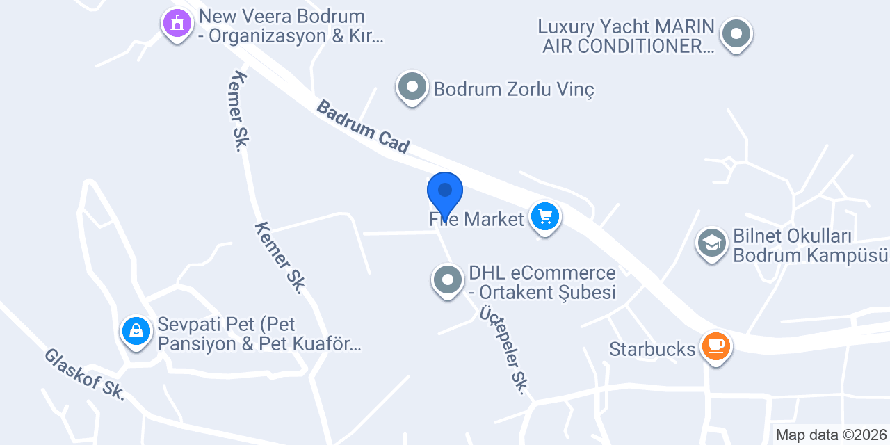 Modernx Mutfak Mobilya Bodrum konumu