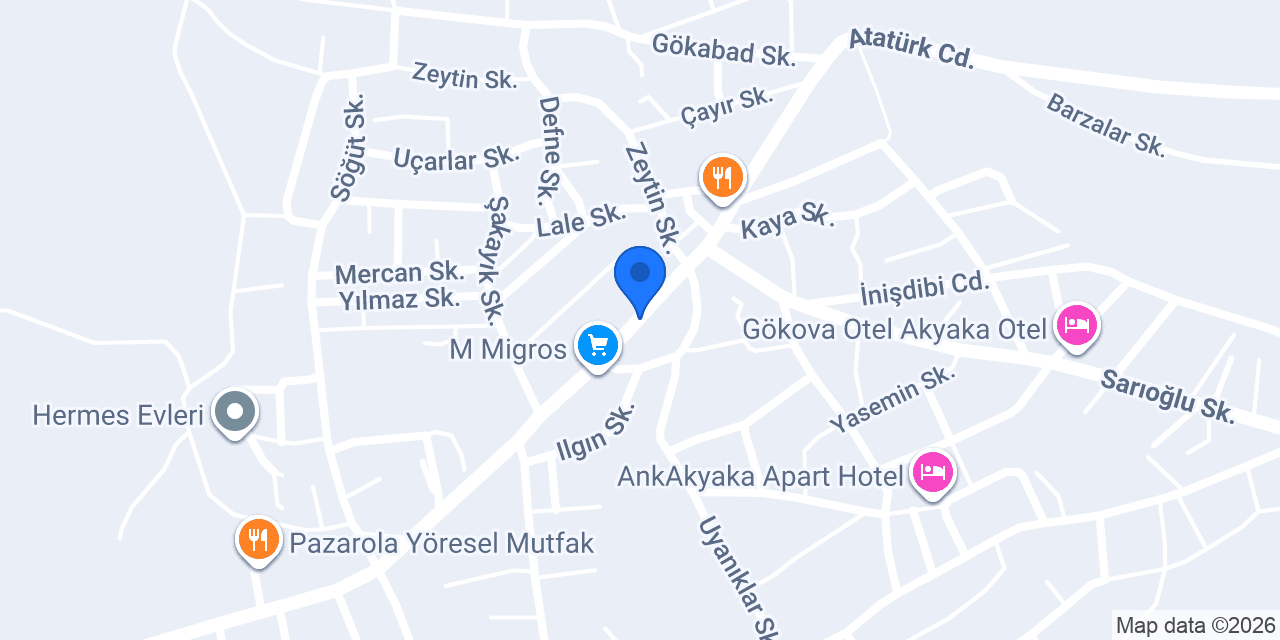 Akyaka Merkez Taksi konumu