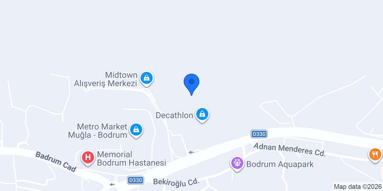 Evidea Bodrum Midtown AVM konumu