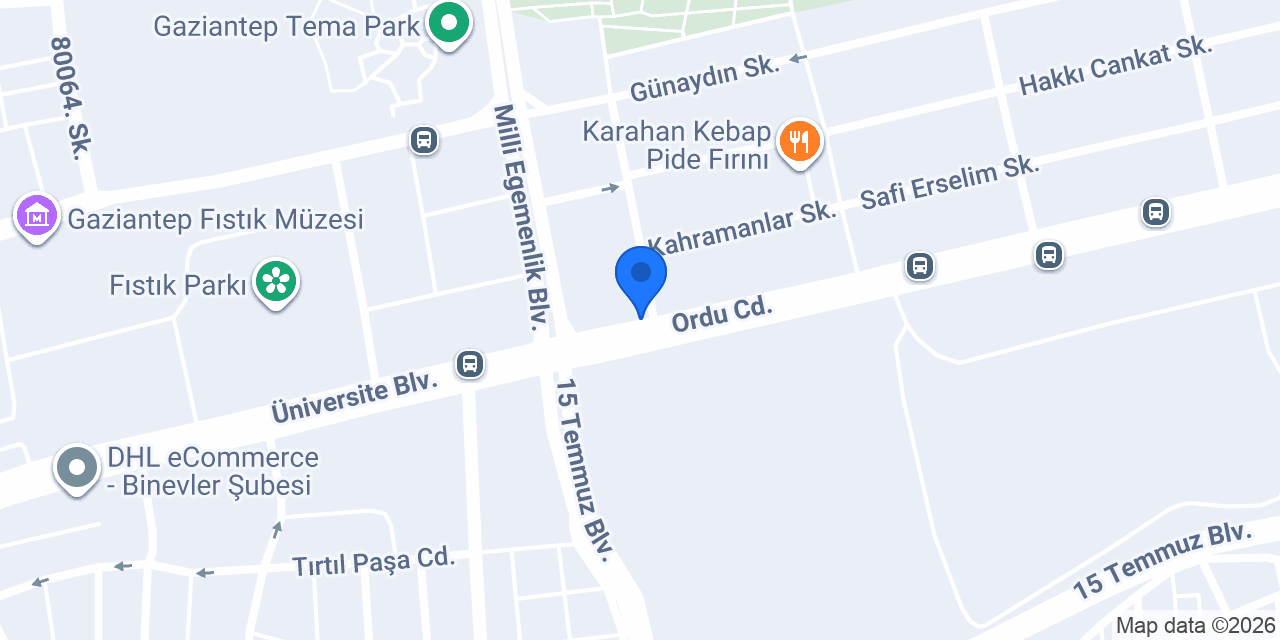 Baba Rent A Car konumu