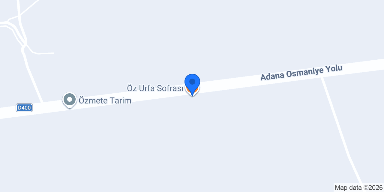Öz Urfa Sofrası konumu
