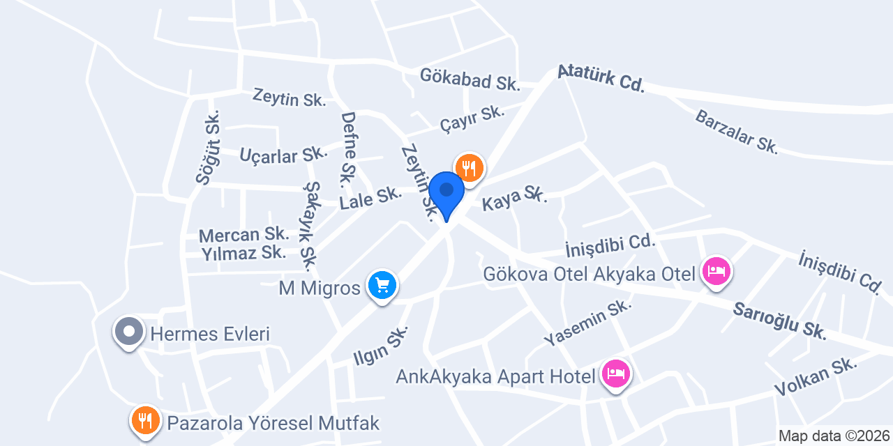 Atlas Fırın konumu