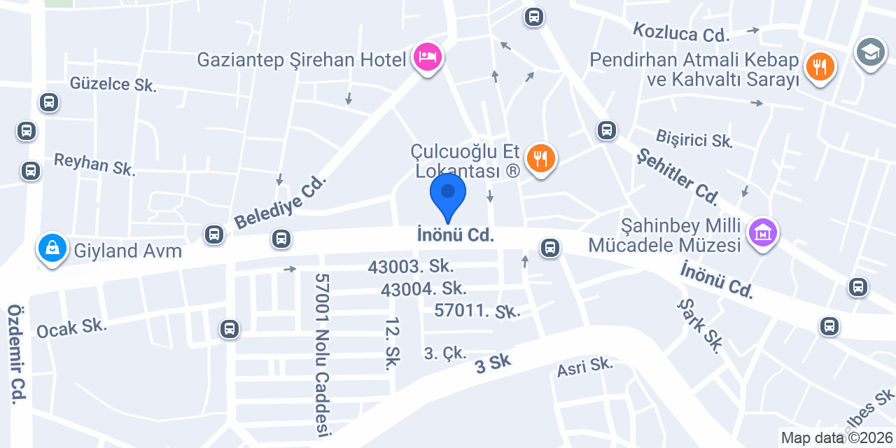 DenizBank Şirehan Şubesi konumu