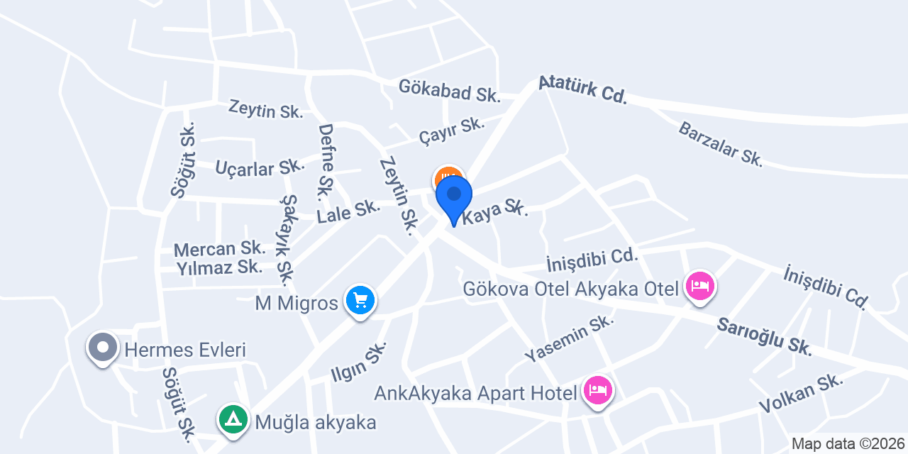 Akyaka Günlük Ev Apart, Villa Kiralama konumu
