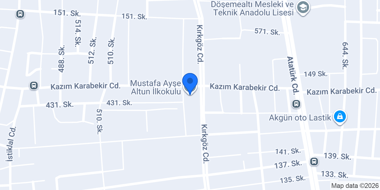 Mustafa Ayşe Altun İlkokulu konumu
