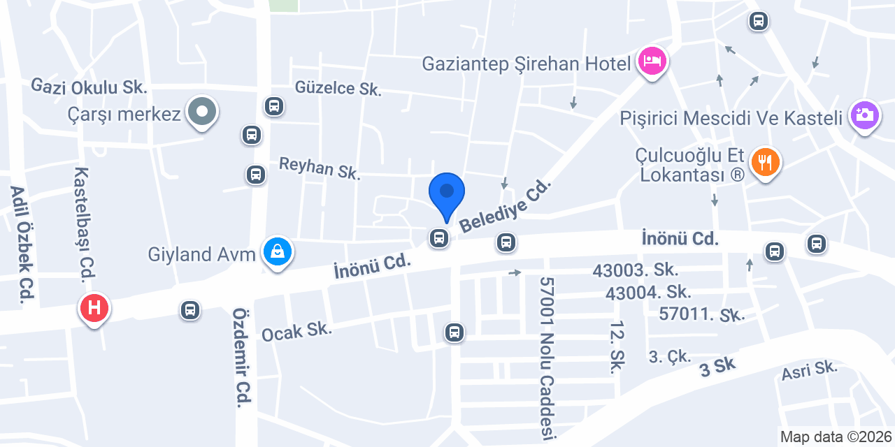 Yapı Kredi Bankası konumu