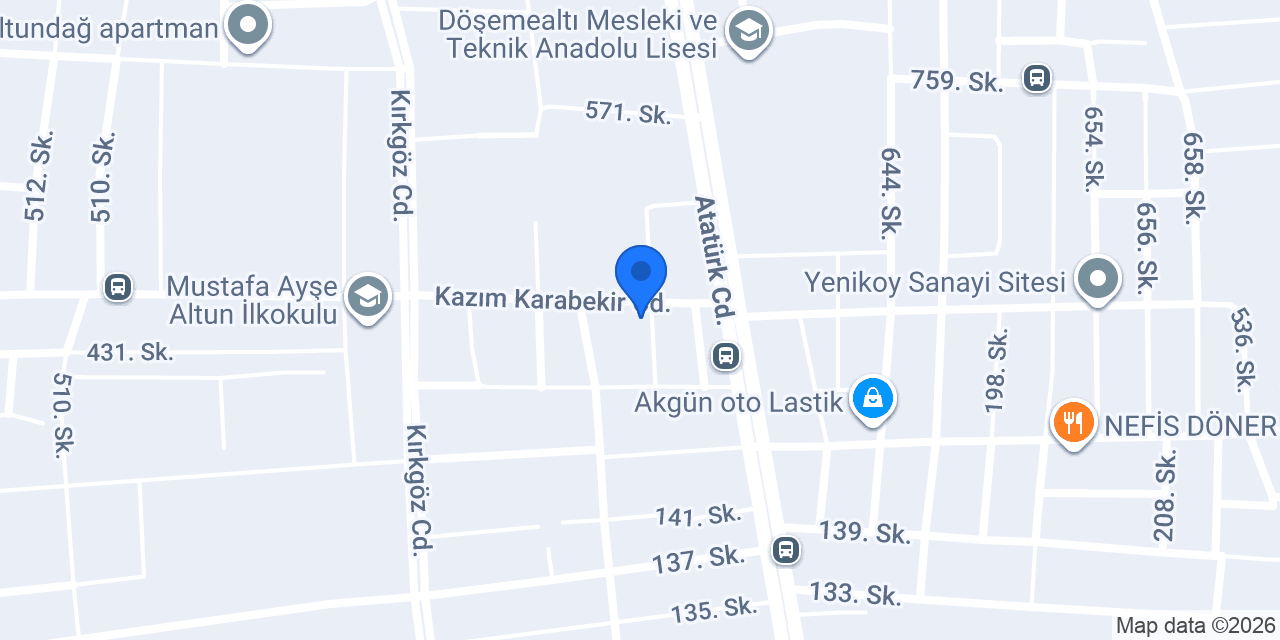 Tesisat Servis konumu