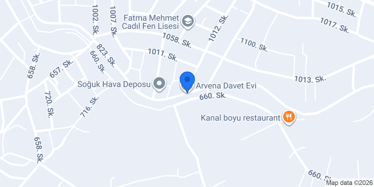 Arvena Davet Evi konumu