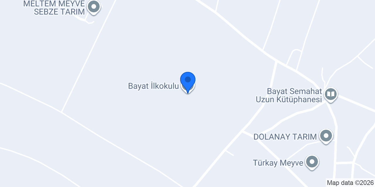 Bayat İlkokulu konumu