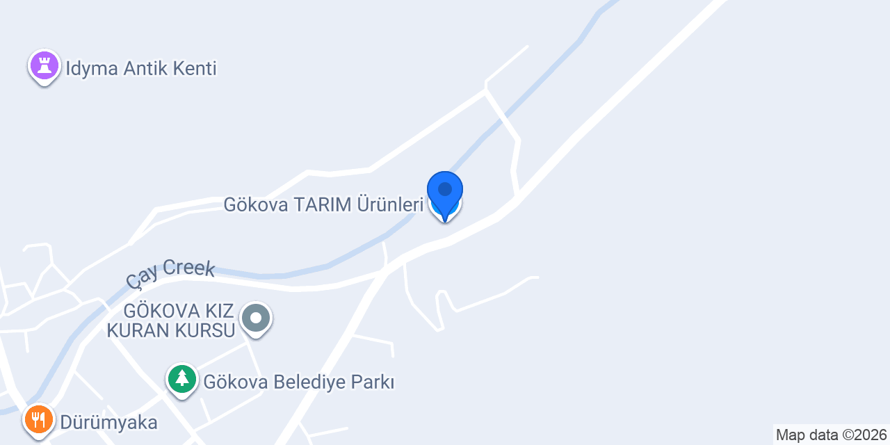 Gökova TARIM Ürünleri konumu