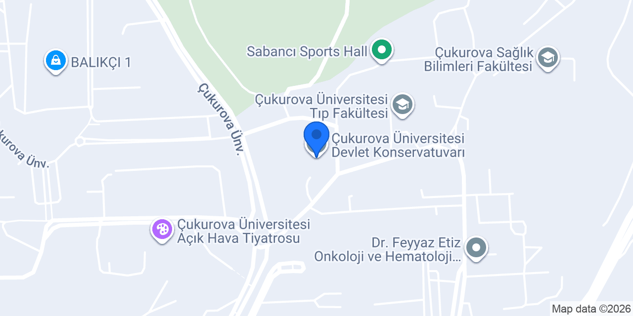 Çukurova Üniversitesi Devlet Konservatuvarı konumu