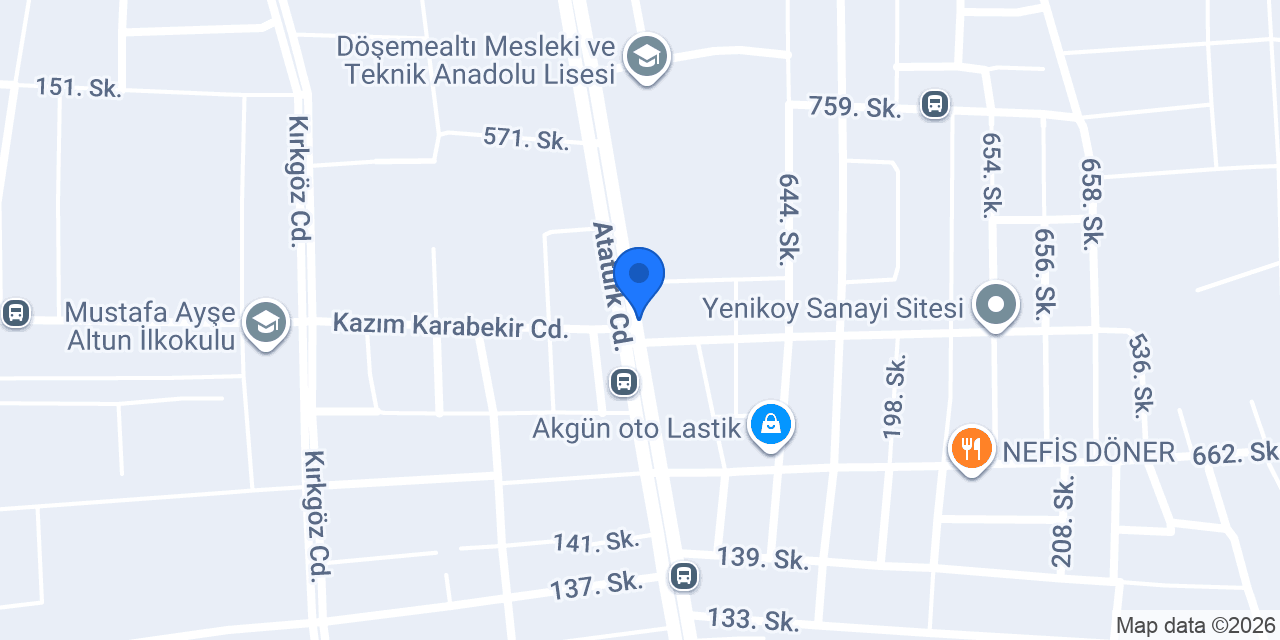 Sade Döner konumu