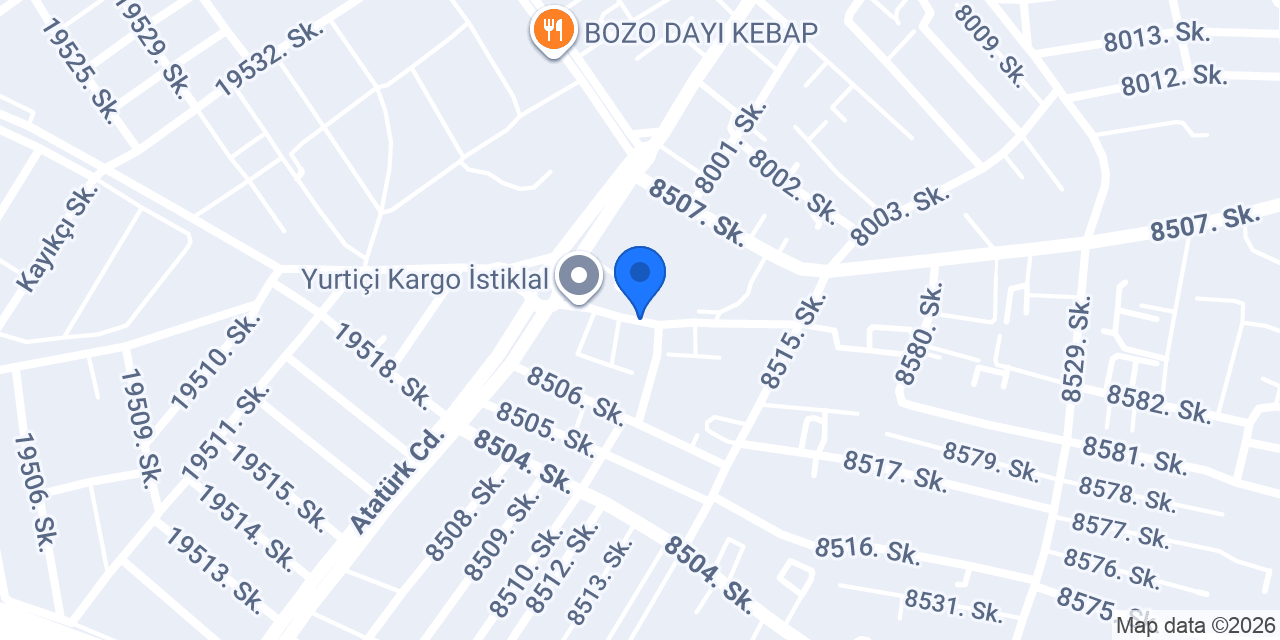 Çelikoğlu kasap konumu