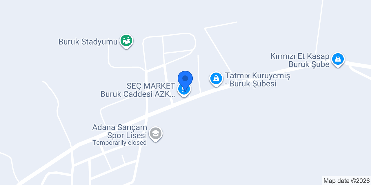 Atom Kebap Adana Sarıçam konumu