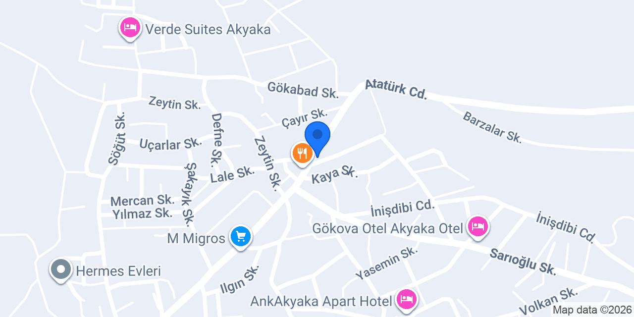 Muğla Akyaka Emlak Sende | Ata Aksen konumu