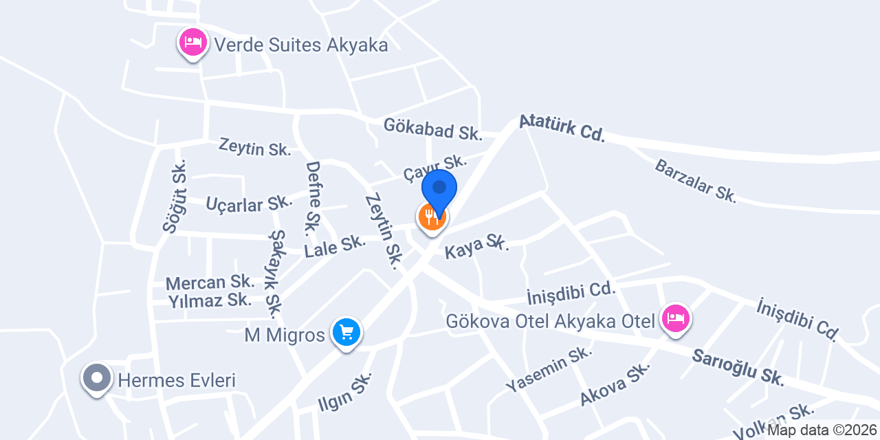 Deli Mavi Cafe Restaurant - Çınar Altı Çay Bahçesi konumu
