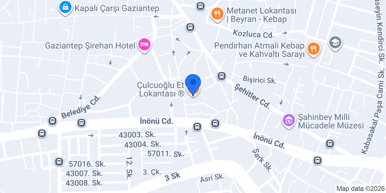 Çulcuoğlu Et Lokantası ® konumu