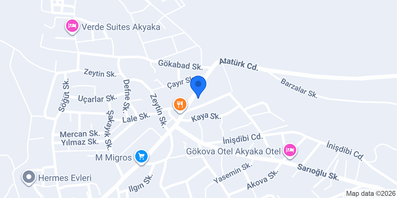 Marsel Tekel Shop Akyaka konumu