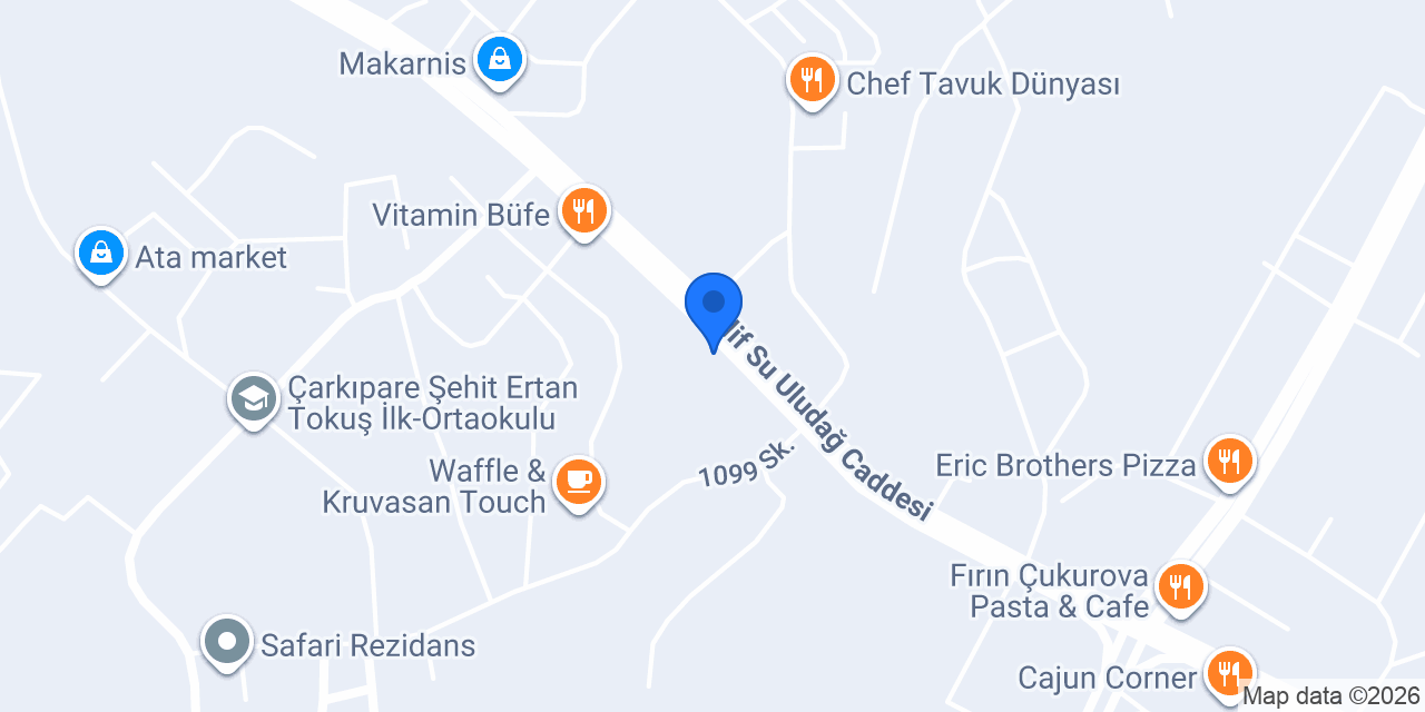 Burger Home Sarıçam konumu