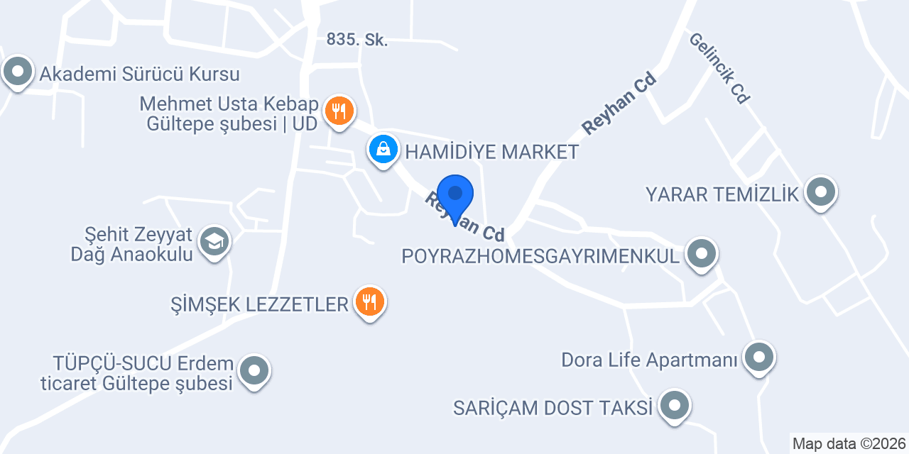Parlak fırın&cafe konumu