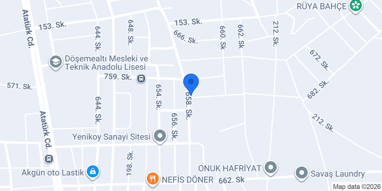 TURAÇ OTO YEDEK PARÇA konumu