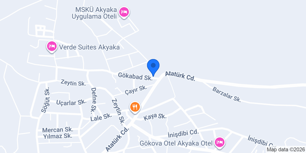 İNCİLİ PANSİYON-OTEL-APART konumu