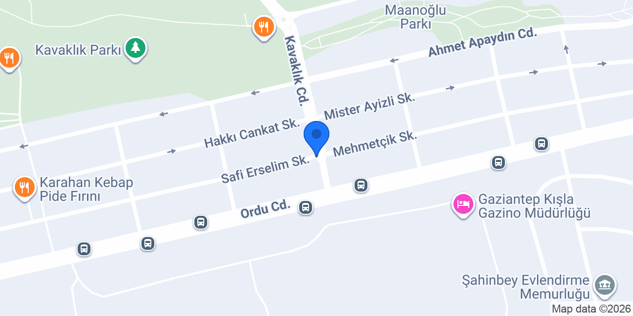 Akdeniz Pastanesi konumu