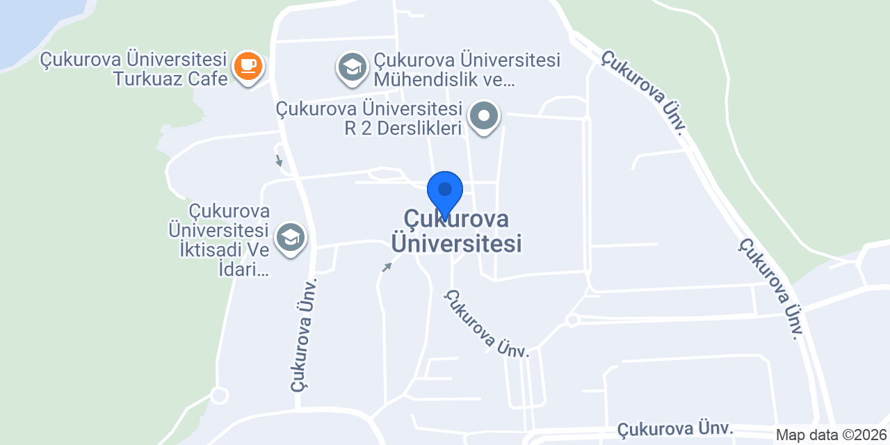 Çukurova Üniversitesi Kütüphanesi konumu