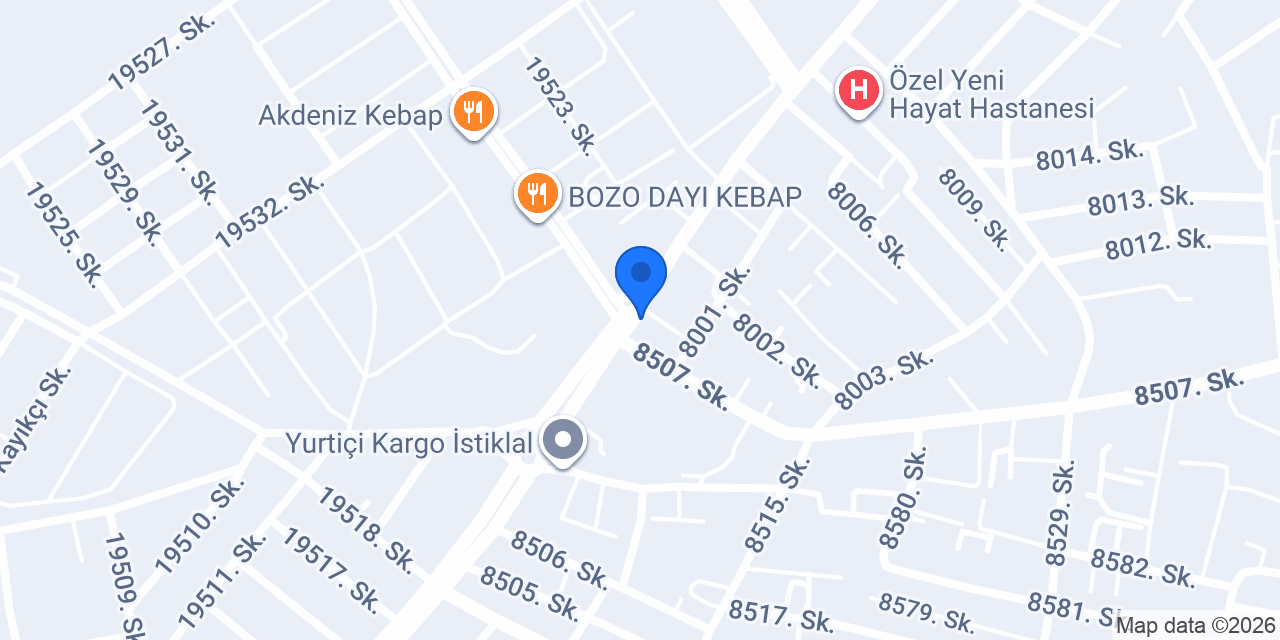 Şam Döner konumu
