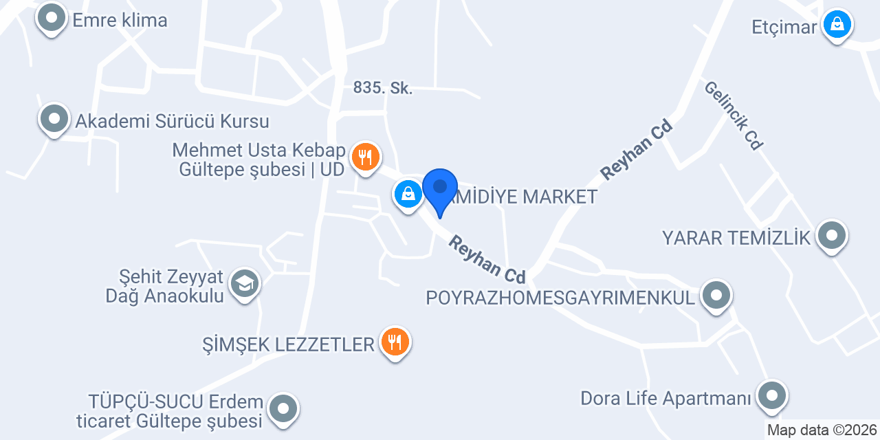 Azra Çiçekçilik Gültepe konumu