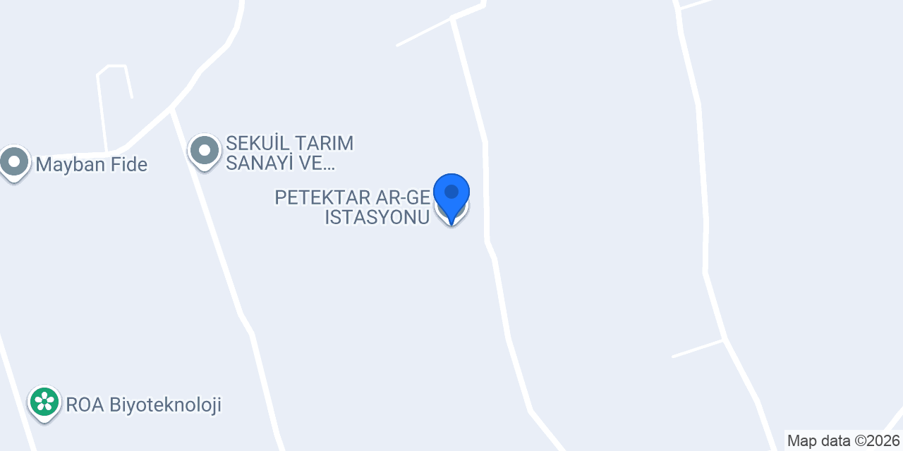 PETEKTAR AR-GE ISTASYONU konumu