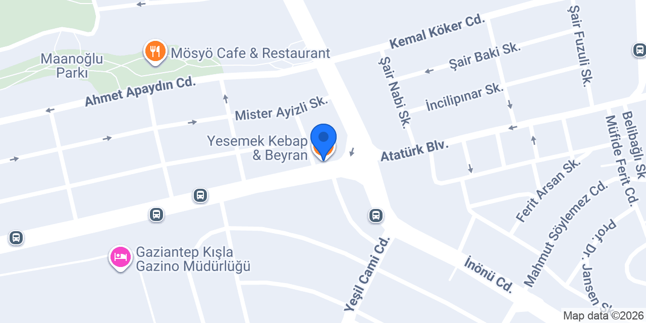 Yesemek Kebap & Beyran konumu