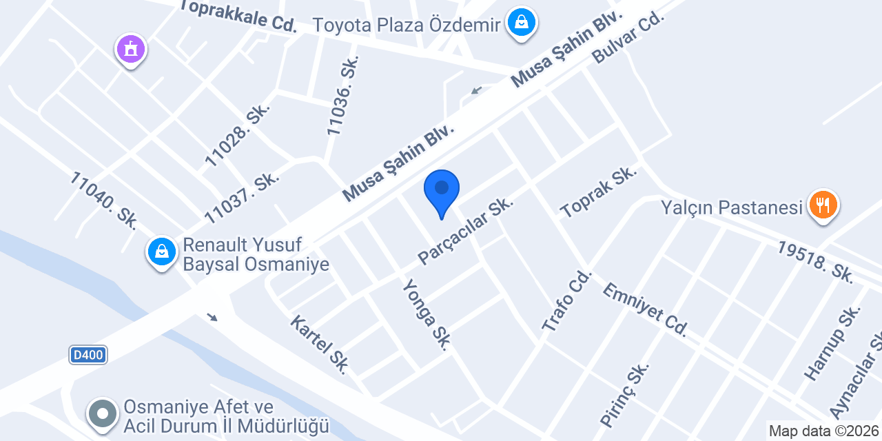 Saysan Hırdavat Osmaniye konumu
