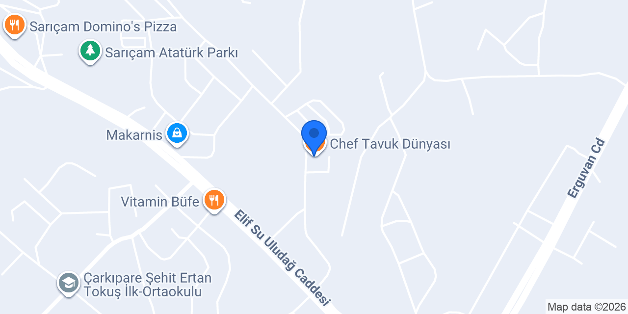 Chef Tavuk Dünyası konumu