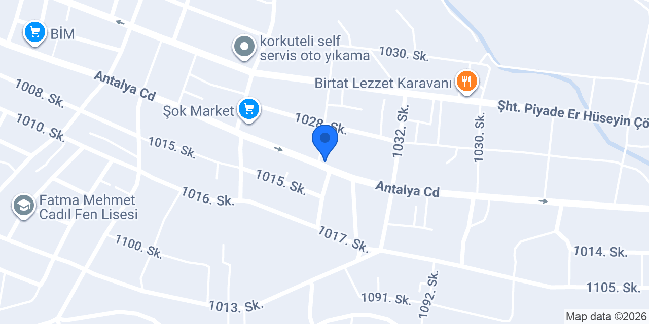Büyük pastane dondurma şube konumu