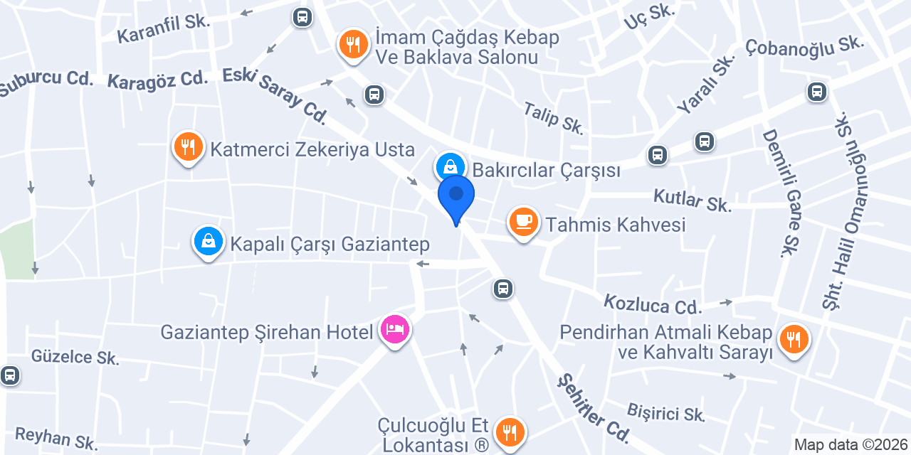 ZUbA Gaziantep konumu