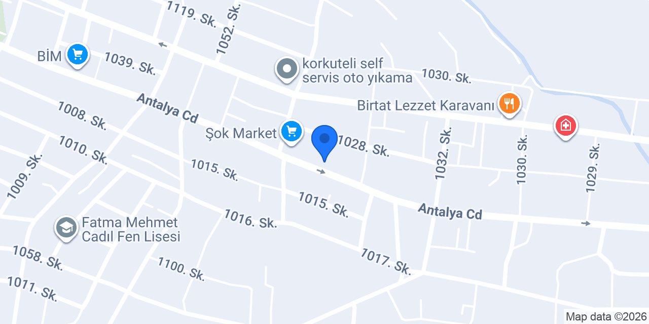 Korkuteli Öztürk Evden Eve Taşımacılık konumu