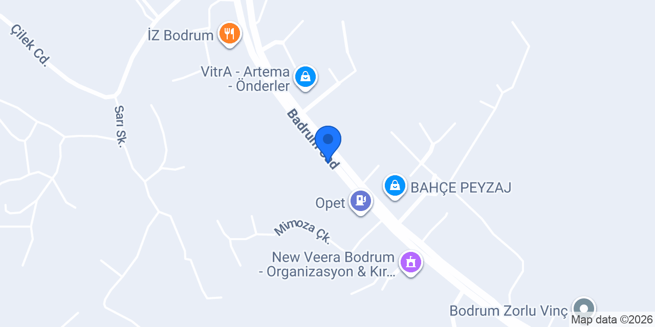 La Tienda Ev & Bahçe Mobilyaları Bodrum konumu