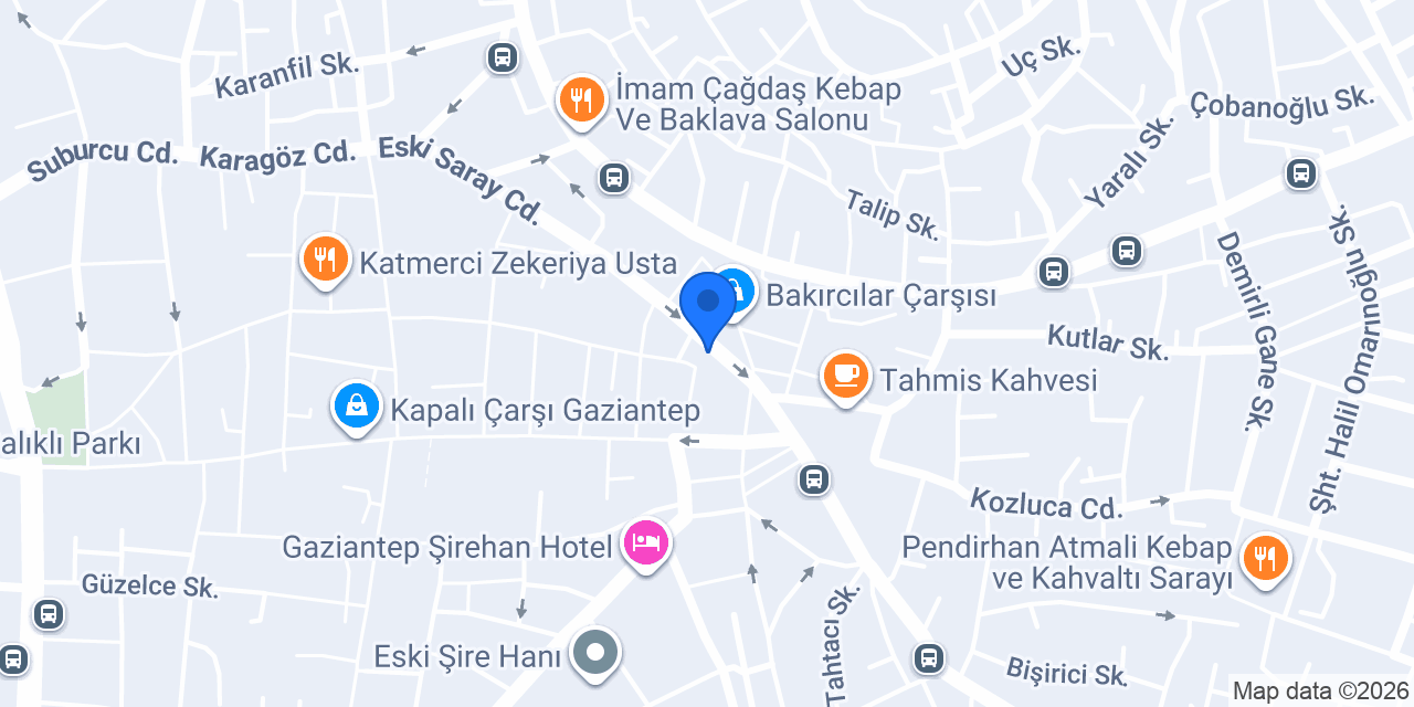 Gülzade baklavaları konumu