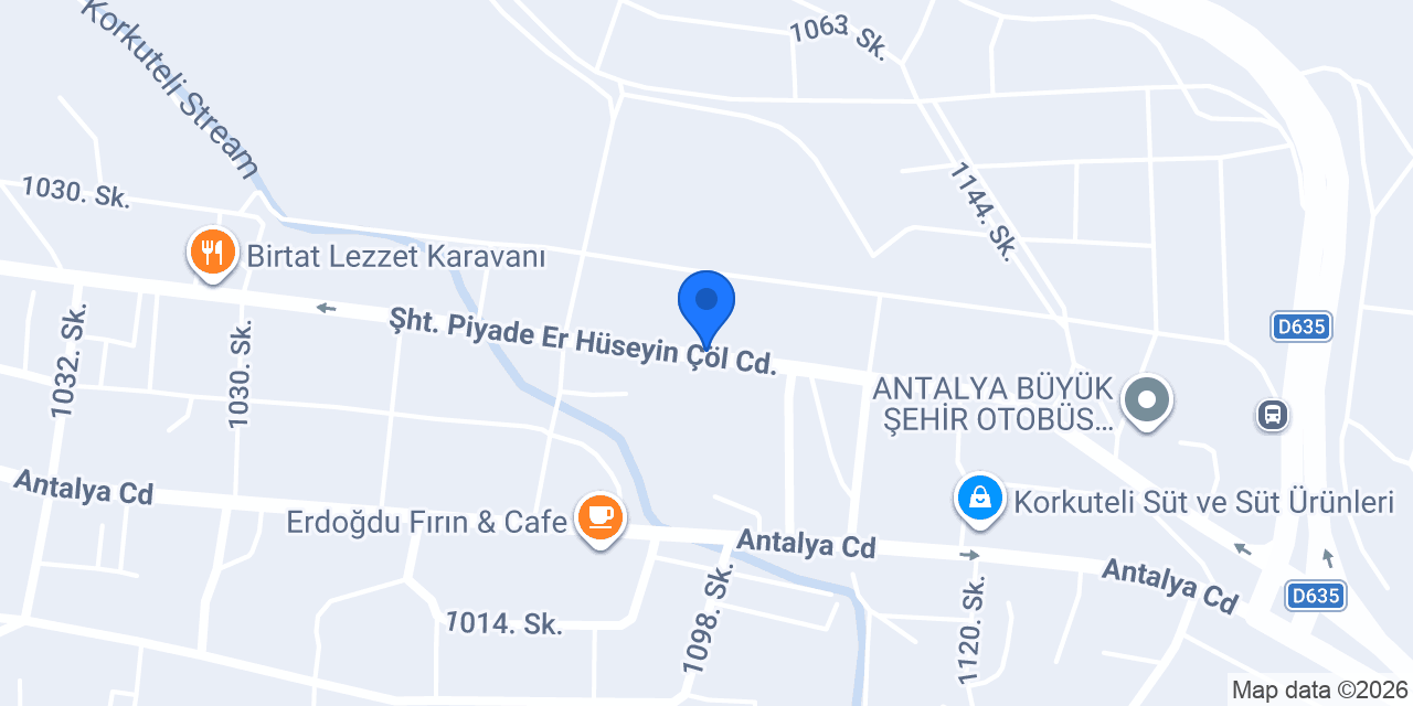 KORKUTELİ TAKSİ konumu