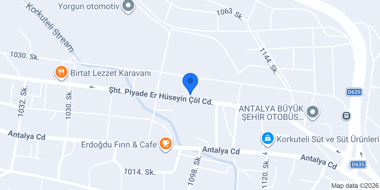 Korkuteli Asansör konumu