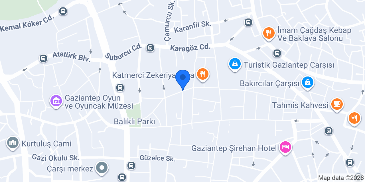 Palmiye Cafe konumu