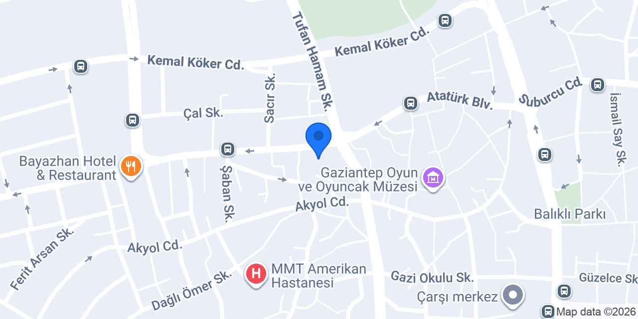 Yapı Kredi - Şahinbey Şubesi konumu