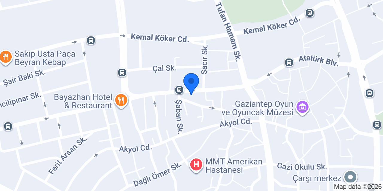 Abuşoğlu Baklava, Kadayıf ve Çikolata konumu