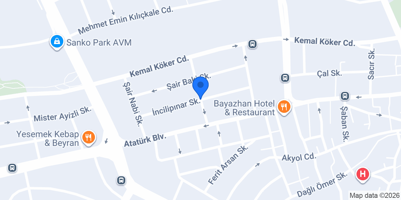 Efuli çiçekçilik konumu