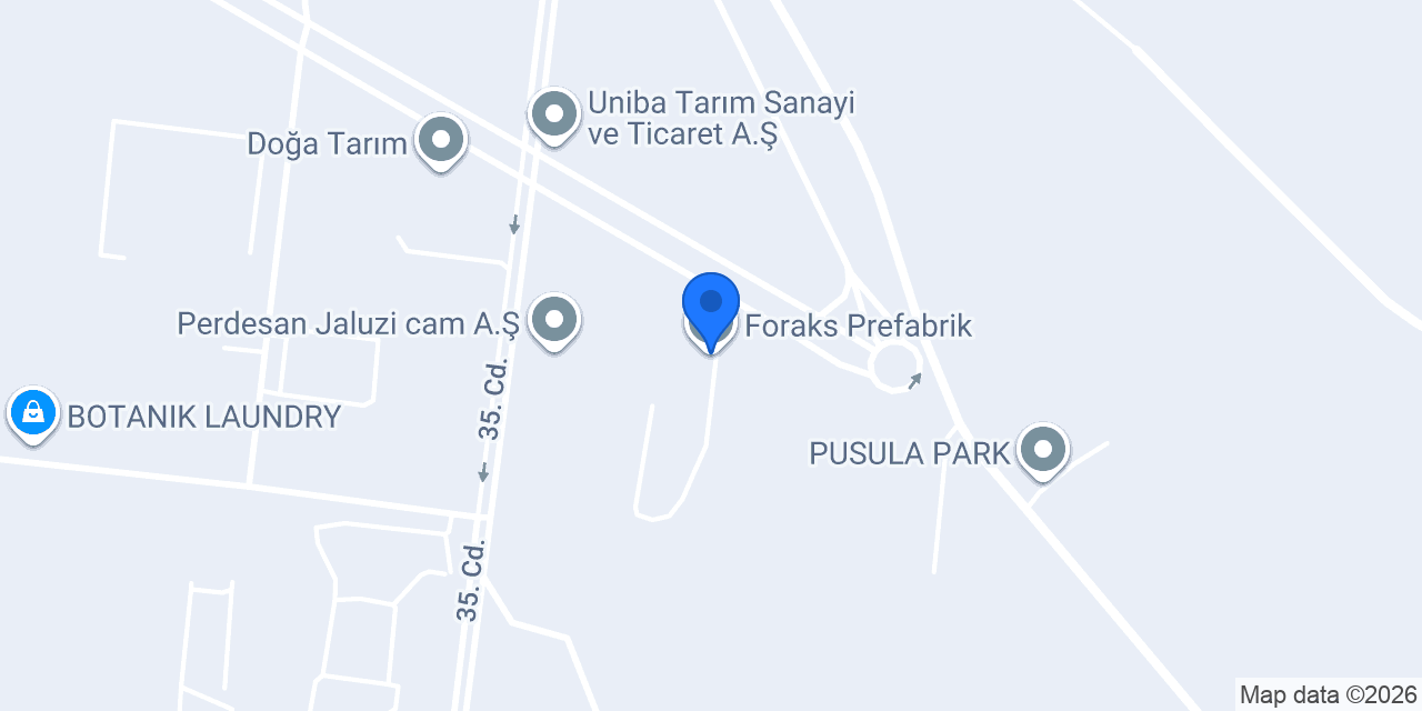 Foraks Prefabrik konumu