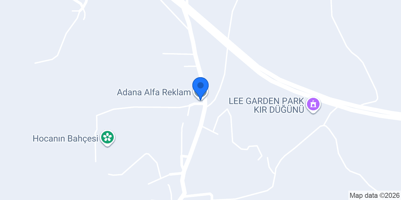 Adana Alfa Reklam konumu