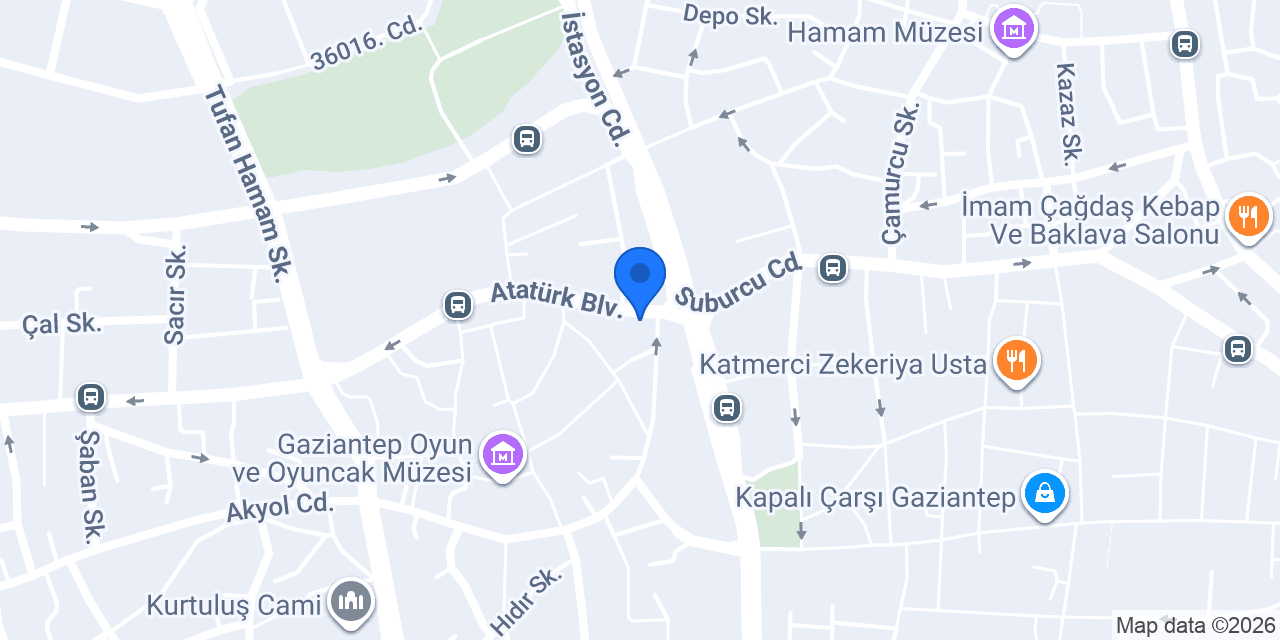 Ahi Antep Baklavaları konumu