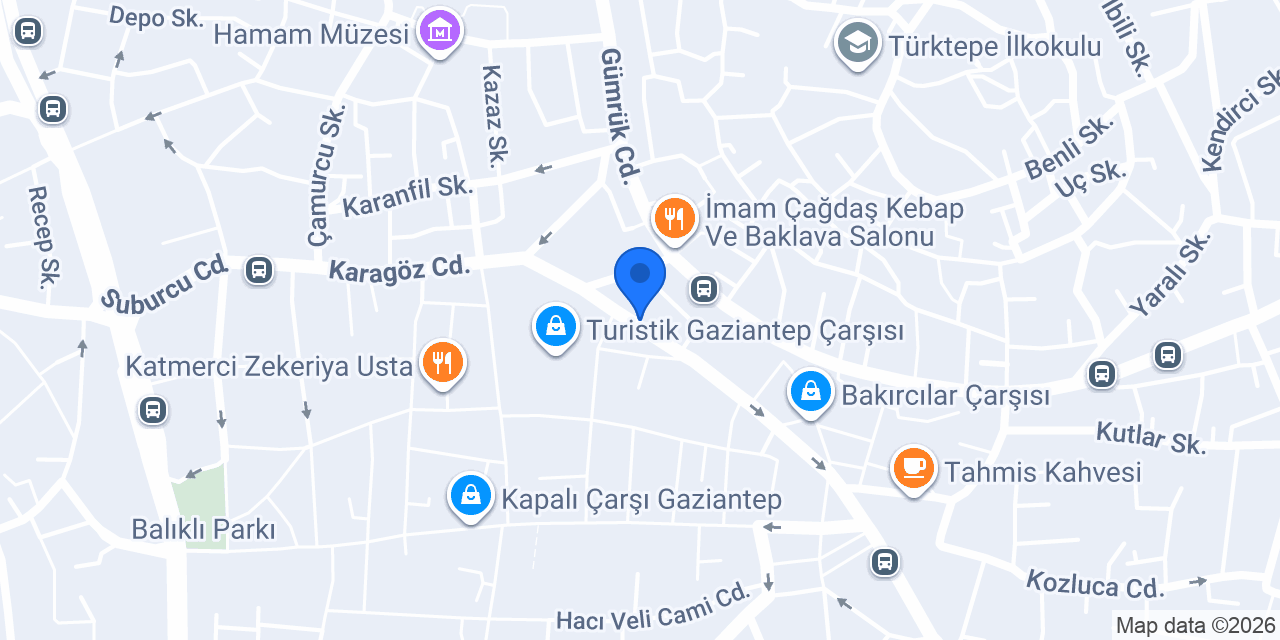 Saray Hotel Gaziantep konumu